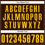 Jersey Gold Benutzerdefinierte Authentic Baseball Braun