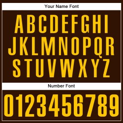 Jersey Gold Benutzerdefinierte Authentic Baseball Braun