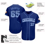 Helles benutzerdefiniertes blau-weißes Royal-Trikot Drift Baseball Fashion Authentic