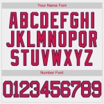 Custom Baseball Jersey Weiß Rot-Marine