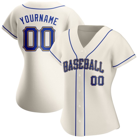 Custom Jersey Creme Rot-Marine Baseball