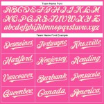 Jersey Authentic Custom Creme Baseball Rosa