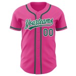 Kelly Custom Jersey Grün-Weiß Authentic Baseball Pink