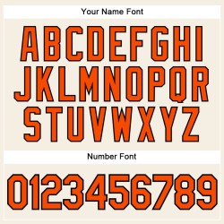 Orange-Schwarzes ärmelloses Creme-Trikot Authentic Baseball Custom