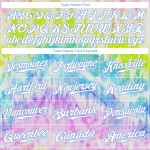 3D Custom Rainbow Dye Baseball Krawatte Pink-Hell Jersey Authentic Blau