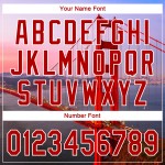 Jersey Authentic Weiß Lila-Orange Custom Baseball