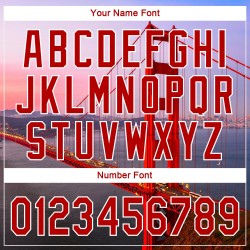 Jersey Authentic Weiß Lila-Orange Custom Baseball