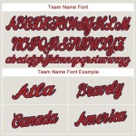 Custom Jersey Creme Rot-Marine Baseball