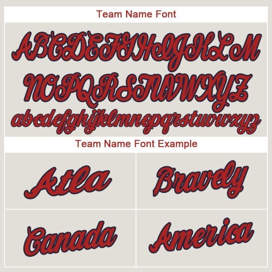 Custom Jersey Creme Rot-Marine Baseball