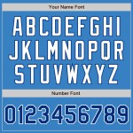 Jersey Custom Blue Powder Authentic Baseball Royal-Weiß