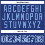 Helles benutzerdefiniertes blau-weißes Royal-Trikot Drift Baseball Fashion Authentic