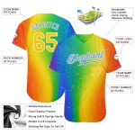 Authentisches Custom Jersey Baseball ist für LGBT Love Pride Rainbow Love Month