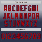 Fade Jersey Fashion Custom Grau Baseball Rot-Marineblau Authentic