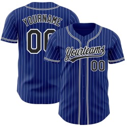 Baseball Authentic Custom Blau Purpur-Weiß Jersey Pulver
