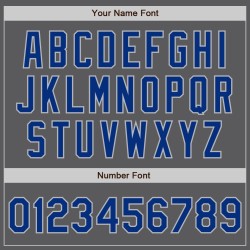 Benutzerdefinierte Royal-Grau Gray Steel Jersey Authentic Baseball