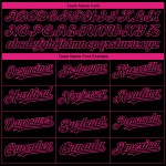Krebs Pflege Authentische Rosa Band Jersey Custom Awareness Rosa Monat Baseball 3D Unterstützung Gesundheit Brust Heiße Frauen Schwarz