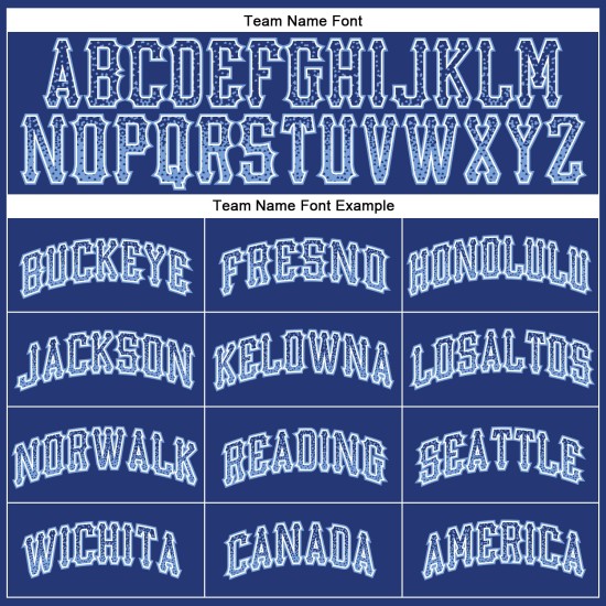 Helles benutzerdefiniertes blau-weißes Royal-Trikot Drift Baseball Fashion Authentic