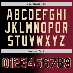 Custom Fashion Crimson-City Schwarz Baseball Authentic Jersey Creme Farbverlauf