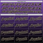 Baseball Fashion Fade Schwarz-Creme Custom Jersey Lila Authentic