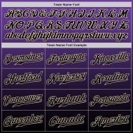 Baseball Fashion Fade Schwarz-Creme Custom Jersey Lila Authentic