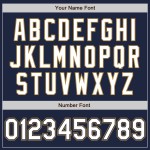 Custom Jersey Navy Weiß-Old Authentic Weiß Gold Baseball Nadelstreifen