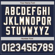 Custom Jersey Navy Weiß-Old Authentic Weiß Gold Baseball Nadelstreifen