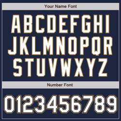 Custom Jersey Navy Weiß-Old Authentic Weiß Gold Baseball Nadelstreifen