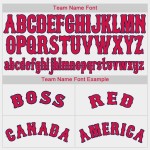 Custom Baseball Jersey Weiß Rot-Marine