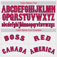 Custom Baseball Jersey Weiß Rot-Marine