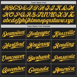 Kelly Two Tone Jersey Schwarz Authentic Grün-Gold Custom Baseball