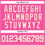 Jersey Authentic Custom Creme Baseball Rosa