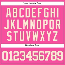 Jersey Authentic Custom Creme Baseball Rosa