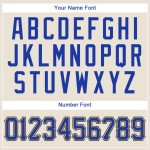 Custom Jersey Creme Rot-Marine Baseball