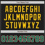 Kelly Two Tone Jersey Schwarz Authentic Grün-Gold Custom Baseball