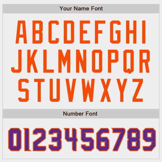 Jersey Authentic Weiß Lila-Orange Custom Baseball