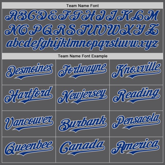 Benutzerdefinierte Royal-Grau Gray Steel Jersey Authentic Baseball